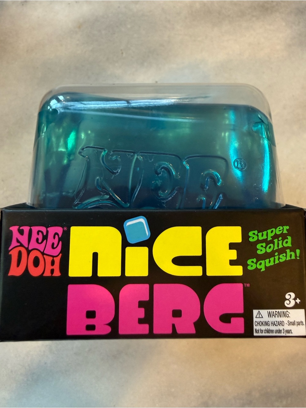 Nee Doh Nice Berg Super Solid Squish Toy - Teal
